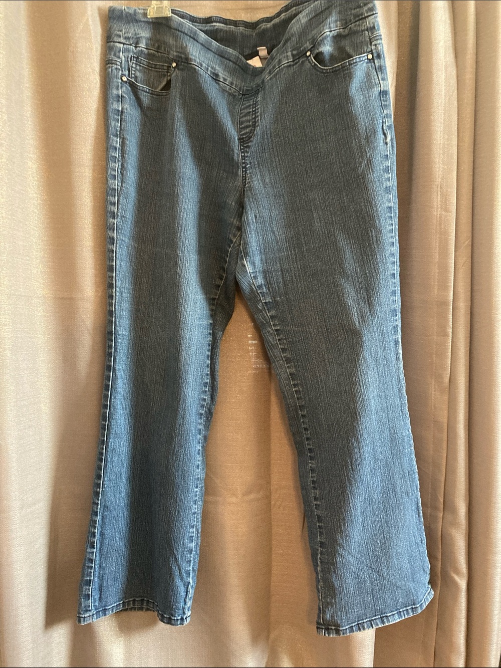 Denim&Co Dark Wash Flare Jeans